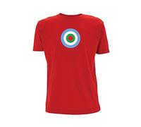 Paul Weller Target T Shirt Mod The Jam Music Northern Soul Movement Inspired (Large, Red)