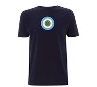 Paul Weller Target T Shirt Mod The Jam Music Northern Soul Movement Inspired (X Large, Navy Blue)