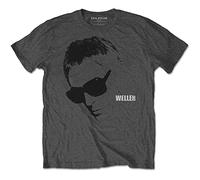 (L, Charcoal) Paul Weller Sunglasses Portrait T Shirt