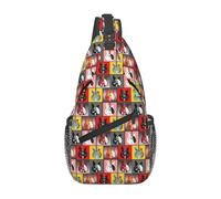 Paul Weller's Rickenbackers Chest Bag Men Sling Crossbody Backpack Chest Bag Travel Hiking Daypack Shoulder Bag