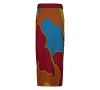 PAULA Amanda jacquard midi skirt - Red XS-S-M-L-XL