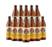 Paulaner Münchner Hell German Lager - 12 x 330ml Bottles | 4.9% ABV | Premium Munich Helles Lager | Imported German Beer Case