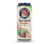 Paulaner Weißbier - Alcohol Free Wheat Beer Cans, Case of 24 Cans