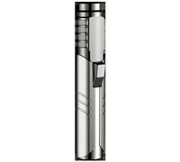 Paulapang 1800℃ Jet Torch Lighter, Refillable Kitchen Cooking Torch, Windproof, Adjustable Flame, Silver
