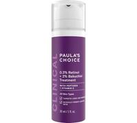 Paula's Choice Clinical 0.3% Retinol & 2% Bakuchiol Treatment, 30 ml | Anti Aging Face Serum Fights Wrinkles & Uneven Skin Tone - Fades Brown Spots & Restores Firmness - with Peptides for Collagen
