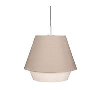 Pauleen 48093 Noble Delight Pendant luminaire max. 20W E27 Pendant lamp Fabric Shade Grey 230V Fabric
