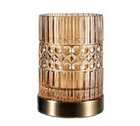 Pauleen 48126 Crystal Elegance Table luminaire Glass lamp max. 25W E27 Glass/Amber/Brass Table lamp 230V