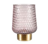 Pauleen 48135 Sparkling Glamour Portable Table luminaire Glass Table lamp Timer Function 6H Battery Glass lamp Without Cable Grey Glass/Metal