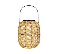 Pauleen 48168 Sunshine Treasure Solar Lantern For The Balcony Or Garden Beige Outdoor Lighting Plastic, Rattan Solar