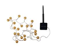 Pauleen 48183 Solar String Lights for Balconies or Gardens Sunshine Glamour, Gold, Outdoor Lighting, Metal, Solar 3000K