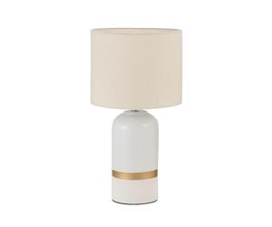 Pauleen 48318 Table luminaire Glowing Soul E14 max. 20W Cream Fabric, Ceramic, Bedside lamp