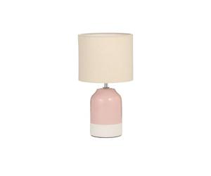 Pauleen 48323 Table luminaire Sandy Glow E14 max. 20W Cream, Pink Fabric, Ceramic