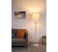 Pauleen LED Floor Lamp Grand Romance 160cm Beige Wood White 7W =60W E27 Switch