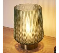 Pauleen 48136 Pretty Glamour Portable luminaire Table Timer Function 6H Battery lamp Without Cable Glass/Metal, 0.8 W, Brass, Turquoise