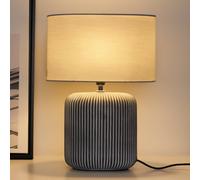 Pauleen Pure Shine, ceramic base, fabric lampshade
