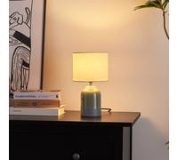 Pauleen 48325 Table luminaire Sandy Glow E14 max. 20W Cream, Green Fabric, Ceramic