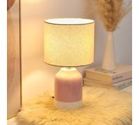 Pauleen Sandy Glow table lamp, cream/pink