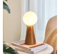 Pauleen Woody Soul table lamp, wood, glass