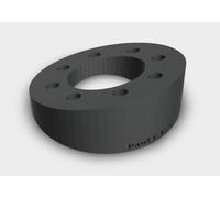 PaulEkey Ring Floodlight Wired Plus Camera 10 20 30° Angle Mounting Wedge Bracket UK Made (Black, 20 Degree)