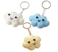 Paulilia Crochet Keyring, Wool Crochet Backpack Pendant - Handmade Wool Knitting Cute Pendant for Backpacks