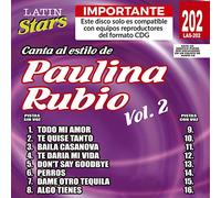 Paulina Rubio - Karaoke: Paulina Rubio, Vol. 2 - Latin Stars Karaoke