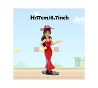 (Pauline, No Box) Super Mario Action Figure Bowser Princess Peach Anime Game All Star Collection Model Toy for Children