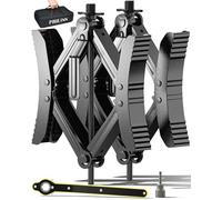 PAULINN Camper RV Wheel Chock Stabilizer 2 Sets for Travel Trailers Heavy Duty X Chocks Fits 3.5" To 12" Wheel Gaps