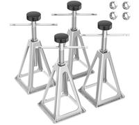 PAULINN RV Stabilizer Jacks 4 Pack, Heavy Duty Aluminum Jack Stands for Travel Trailer Camper, Single Screw Jack Support up to 6000 Lbs, Adjustable from 11 inch to 17 inch