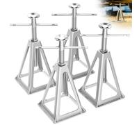 PAULINN RV Stabilizer Jacks 4 Pack, Heavy Duty Aluminum Jack Stands for Travel Trailer Camper, Single Screw Jack Support up to 6000 Lbs, Adjustable from 11 inch to 17 inch