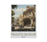 Paulista Museum, Brazil,Wood Jigsaw Puzzle 1000 Pieces Adult Toys Decompression Game(75x50cm)-BB75