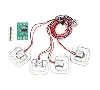 Paullice HX711 Module Amplifier -HX711 Module + 4 Pcs Personal 50Kg Half-bridge Strain Gauge Weighting Sensor Set