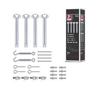 Paulmann 17834 Cable Accessory Tension mounting Set 165 mm Chrome Accessories Halogen Cable Systems 12V Includes Deflector Cable Eyelets dowels Cable tensioner Flat Clips
