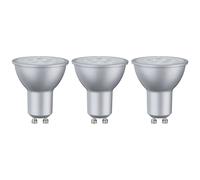 Paulmann 28430 LED 3-Unit Pack Reflector 6.5W GU10 230V 2700K, Aluminium