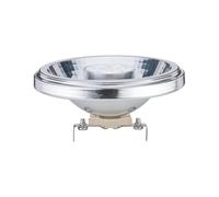 Paulmann 28515 LED Reflector Bulb - Incandescent Lighting with G53 Base, 8 Watt and 2700K Warm White Light [Energy Class G] - Aluminium