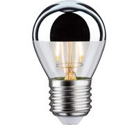 Paulmann 28664 LED Drop-Shaped Filament lamp 2.6 watts lamp Crown Mirror Silver