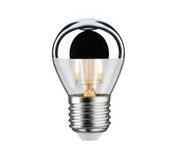 Paulmann Half mirror LED bulb E27 drop 827silver 2.6W