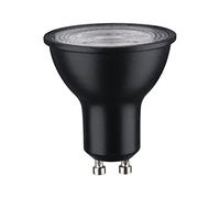 Paulmann 28751 LED lamp Reflector RAL9004 7 watts dimmable lamp Black matt efficient Light Warm White 2700 K GU10