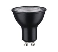 Paulmann 28754 LED lamp Reflector RAL9004 7 watts dimmable lamp Black matt efficient Light Neutral White 4000 K GU10
