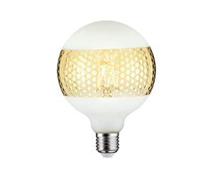 Paulmann 28770 LED lamp G125 Globe 4.5 watts dimmable lamp semi-Crown Gold efficient Light Glass Gold Light 2600 K E27