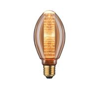 Paulmann 28828 LED Lamp InnerGlow Interior Bulb with Ring Pattern 120lm 3.6 Watt dimmable Lighting Gold Vintage Glass 1800 K E27 Light Source