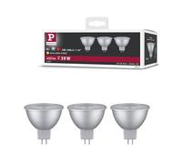 Paulmann 28914 LED Reflector Light Bulb Set of 3 12 V 3 x 450 lm 36° 3 x 6 Watt Light Bulbs Chrome 2700 K GU5.3