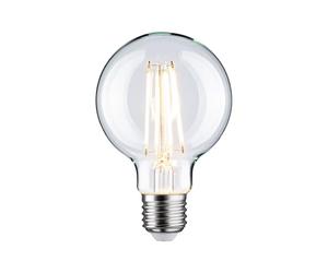 Paulmann 28968 LED Globe Filament Bulb G80 E27 230V 806lm 7.5W 2700K 230V Clear Dimmable Light Bulb