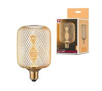 Paulmann 29084 Metallic Glow Edition Standard 230V LED lamp Zyl E27 Helix 3.5W 130lm 100mm Brass Metal 1800K