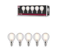 Paulmann 29097 Filament 230V LED Drop E14 5-piece Set 5x4.8W 5x470lm 45mm matt Glass 2700K - Warm White