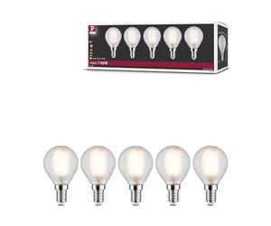 Paulmann 29097 Filament 230V LED Drop E14 5-piece Set 5x4.8W 5x470lm 45mm matt Glass 2700K - Warm White