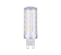 Paulmann LED bi-pin bulb, G9, 7.2 W, 2700K clear, dimmable.