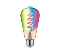 Paulmann 29158 Filament 230V Smart Home Zigbee LED Corn ST64 E27 470lm 6.3W RGBW+ dimmable Gold lamp