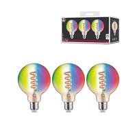 Paulmann 29165 Filament 230V Smart Home Zigbee LED Globe G95 E27 3x470lm 3x6.3W RGBW+ dimmable Gold lamp