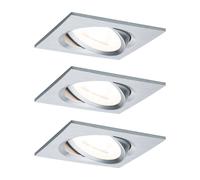 Paulmann 3 spot Nova angular swivel/dimmable, aluminium