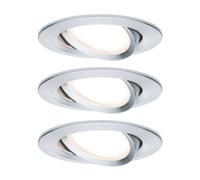 Paulmann Nova Flush Mount Light Set Aluminium LED 18W 3-Piece 93487